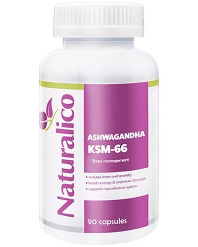 Ashwagandha KSM-66, 11 mg, 90 капсули, Naturalico - 1